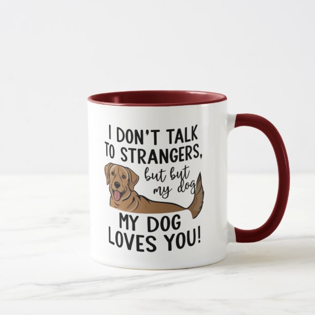 Caneca Cachorro te ama (Direita)