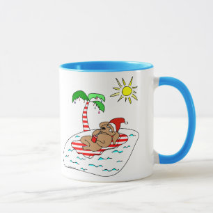 Caneca Cachorro Tropical de Natal
