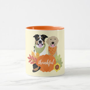 Caneca Cachorros Agradecidos Harvest Pumpkins