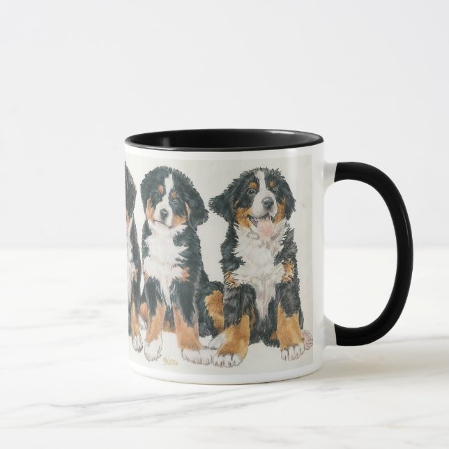 Caneca Cachorros de Montanha Bernese (Direita)