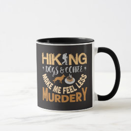 Caneca Cachorros de Trilha Café Me Fazem Me Sentir Menos