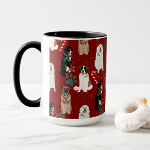 Caneca Cachorros Grandes de Natal Feriados