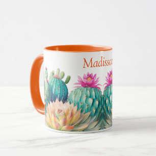 Caneca Cactos E Suculente Com Nome