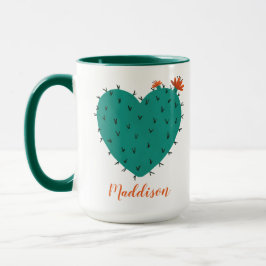 Caneca Cactus Heart Coffee Mug