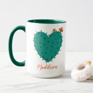Caneca Cactus Heart Coffee Mug