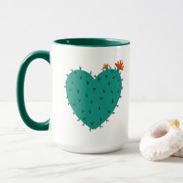 Caneca Cactus Heart Coffee Mug