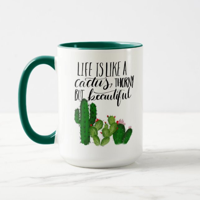 Caneca Cactus Mug Ilustrado (Esquerda)