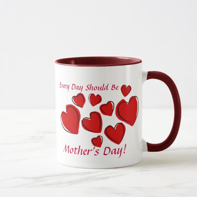 Caneca Cada dia deve ser dia das mães (Direita)