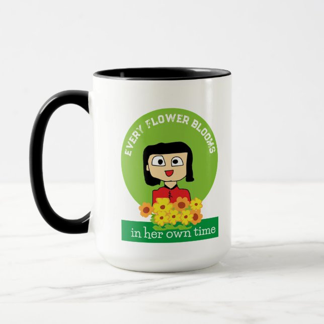 Caneca cada floração florescente em seu próprio tempo (Esquerda)