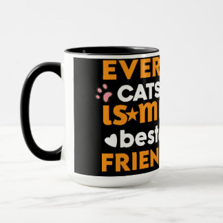 Caneca Cada Gato É O Meu Melhor Amigo - Uma Citação De Ga