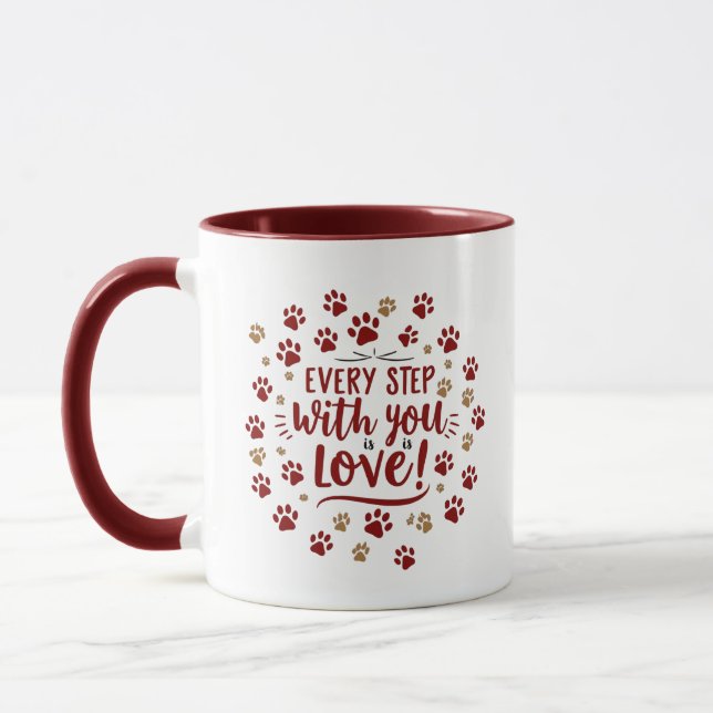 Caneca Cada Passo do Amor (Esquerda)