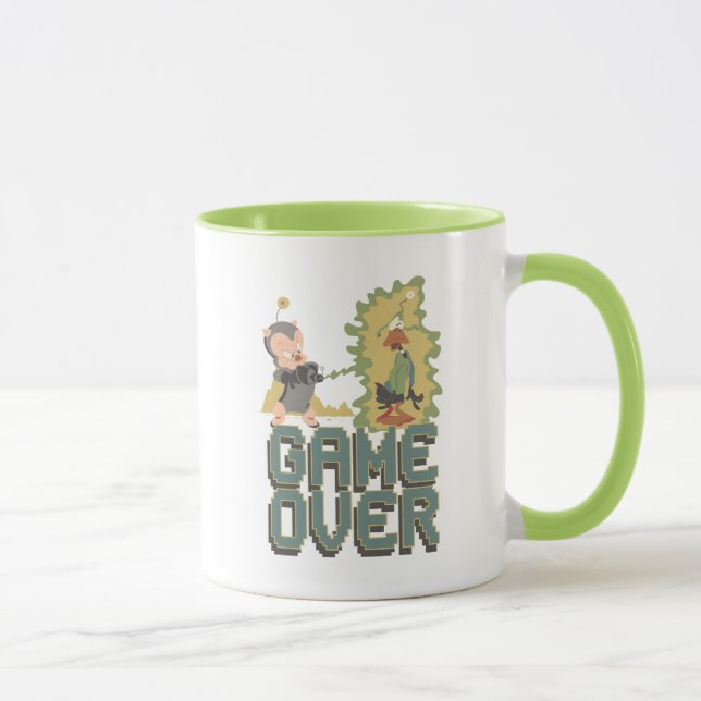 Caneca Cadete Espacial "Game Over" e Dodgers Duck (Direita)