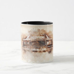 Caneca cadillac da arte