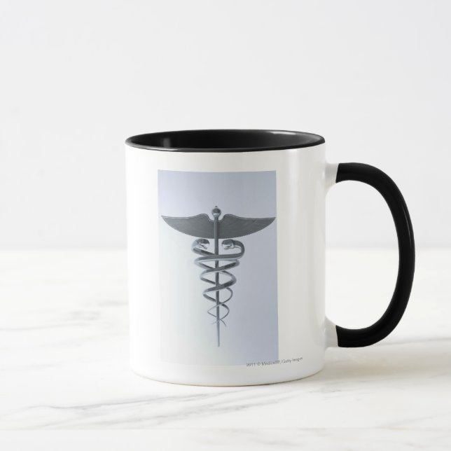 Caneca Caduceus médico do metal (Direita)