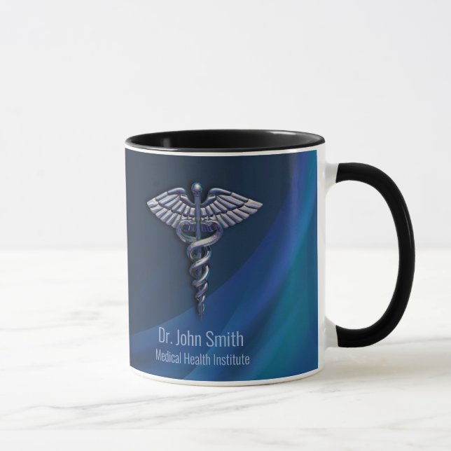 Caneca Caduco Médico 3D Holográfico Escuro (Direita)