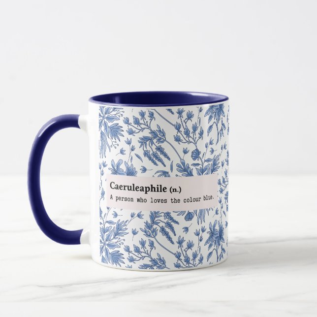 CANECA CAERULEAPHILE - NATUREZA AZUL (Esquerda)