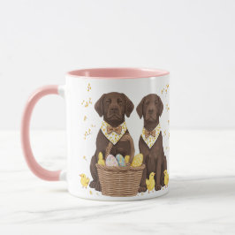 Caneca Cães de páscoa de chocolate Labrador