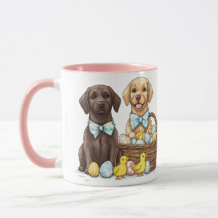 Caneca Cães Labrador Retriever de Páscoa