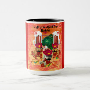 Caneca Cães Longos E Amigos Da Cerveja Raiz