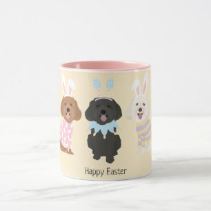 Caneca Cães Maltipoo felzs pascoa