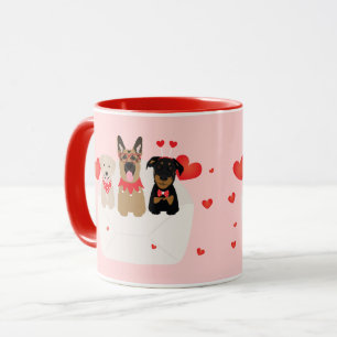 Caneca Cães no Envelope Love