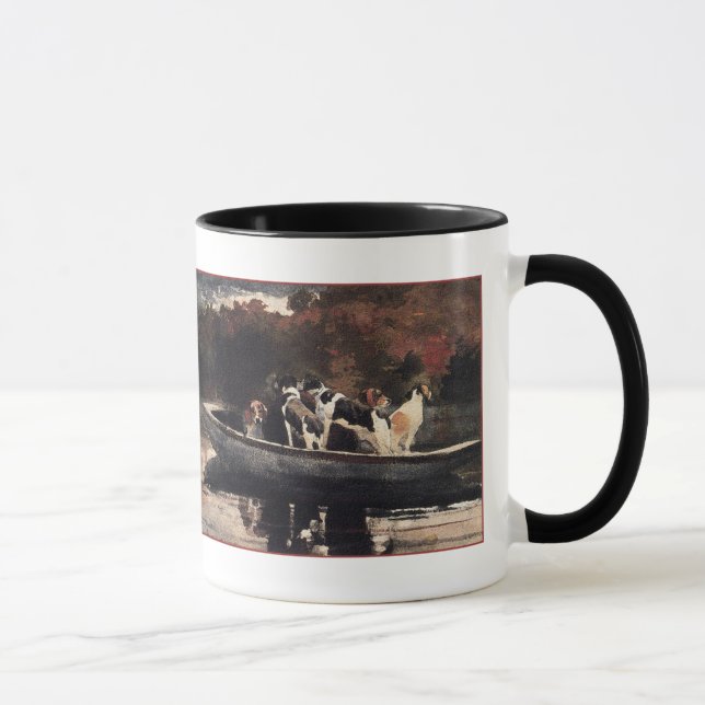 Caneca Cães num Barco por Winslow Homer (Direita)