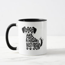 Cães São o Melhor Amigo de uma Pessoa Tipografia D
