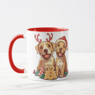 Caneca Cães Touro de Natal