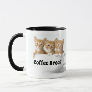 Caneca Café Break Café Mug-Três Gatinhos