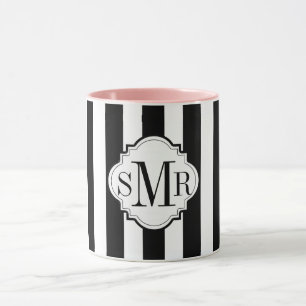 CANECA CAFÉ CHIQUE MUG_GIRLY BLACK/WHITE/PINK