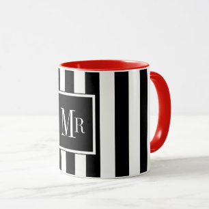 CANECA CAFÉ CHIQUE MUG_ " SR." BLACK/WHITE/RED