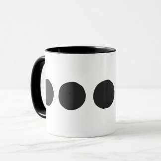 Caneca Café com Bolinhas Pretas Clássico