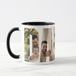 Caneca Café com Colagem de Fotos Personalizadas do Papai
