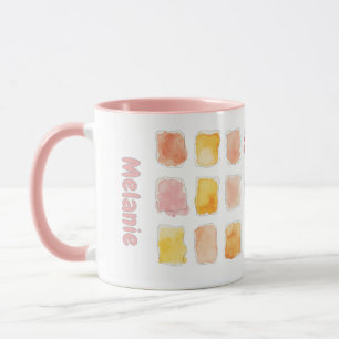 Caneca Café com Doodle de Aquarela Caprichosa