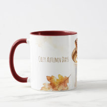 Café com Leite de Dias de Outono Aconchegantes em