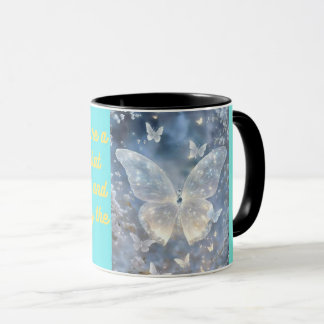 Caneca Café com mensagem: Butterfly Mug por um doce L