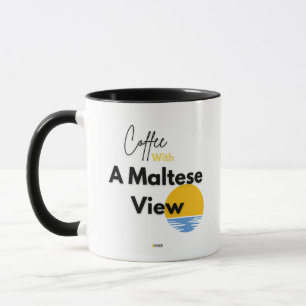 Caneca Café Com Vista Maltesa   AMAR Prints