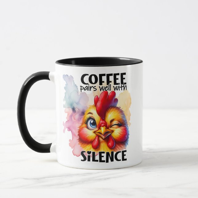 Caneca Café Combina Com Silêncio (Esquerda)