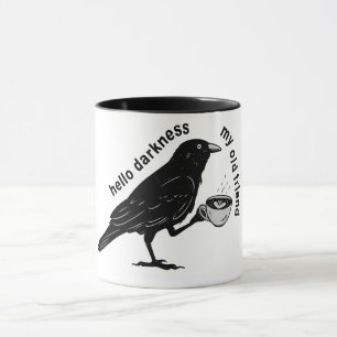 Caneca Café Corvo Outono   Nunca Mais Poe Camiseta de Poe