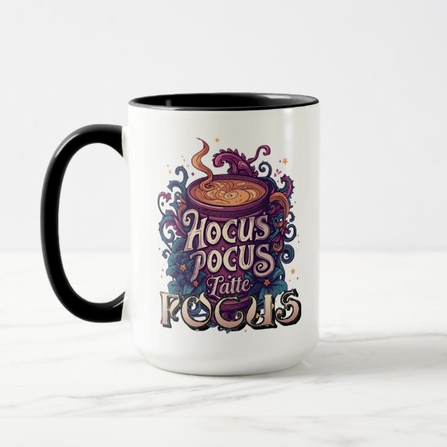 Caneca Café da Bruxa Personalizada de Foco de Pocus Latte (Esquerda)