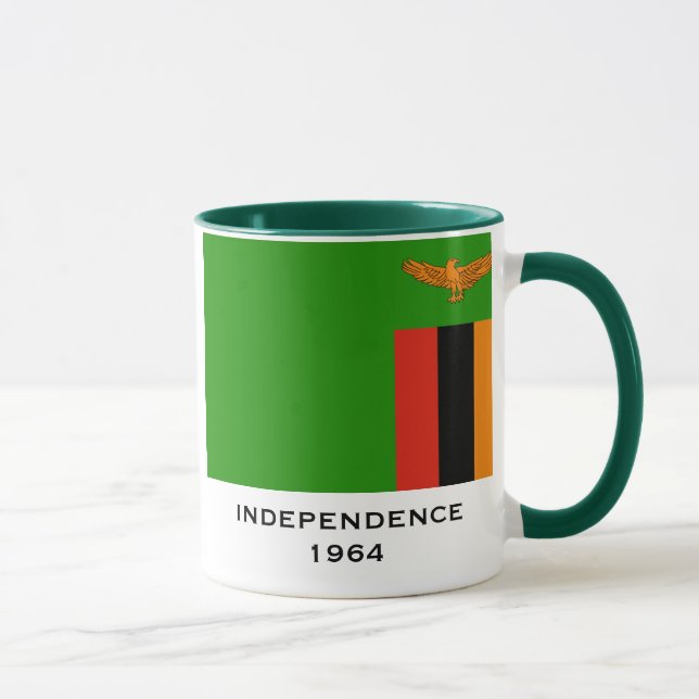 Caneca Café da crista da ZÂMBIA/caneca do chá (Direita)