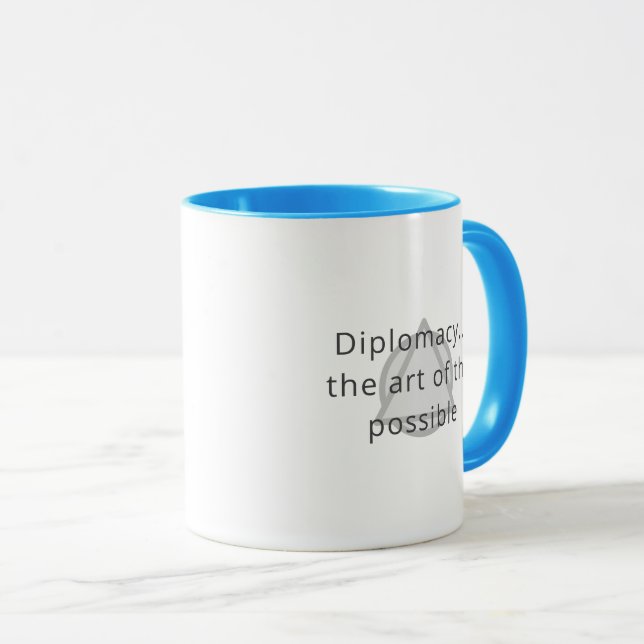 Caneca Café da Diplomacia da Federação Galáctica (Frente Esquerda)