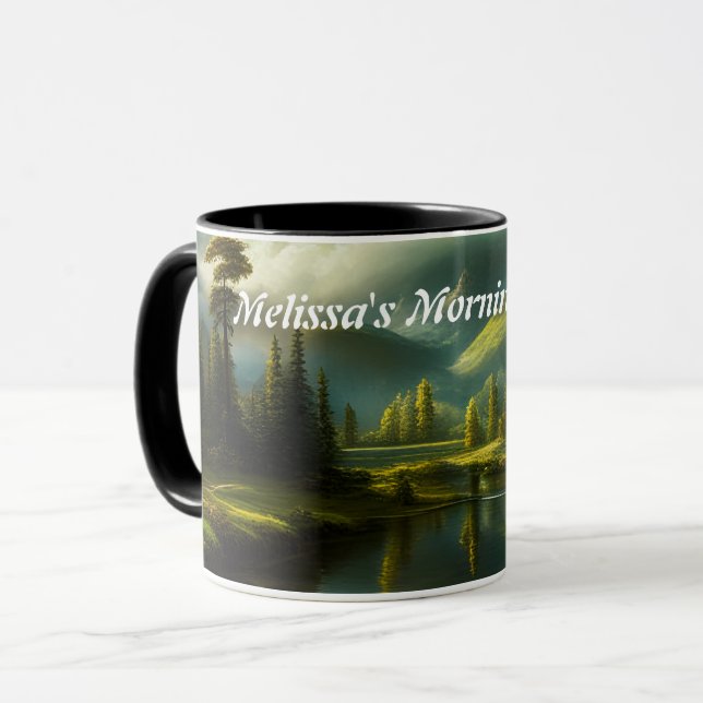 Caneca Café da Manhã de Melissa Personalizado Personalizá (Frente Esquerda)