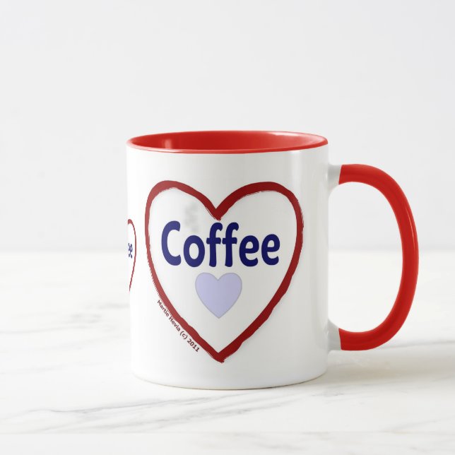 Caneca Café De Amor - Ringer Mug (Direita)