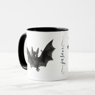 Caneca Café De Bat De Halloween Personalizado