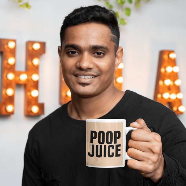 CANECA CAFÉ DE CAFÉ COM PAI DE SUCO DE POOP (Criador carregado)