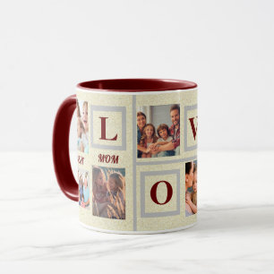 Caneca Café de Colagem Personalizada da Melhor Mãe