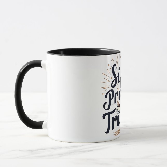 Caneca Café De Confiança De Sip Pray E Jesus Lover (Esquerda)