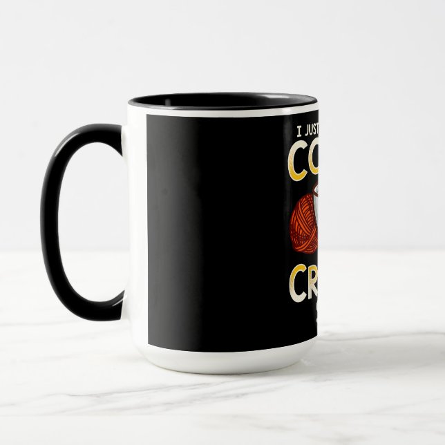 Caneca Café De Crochet E Camiseta-Triturada (Esquerda)