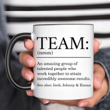 Café de Definição de Equipe Personalizada